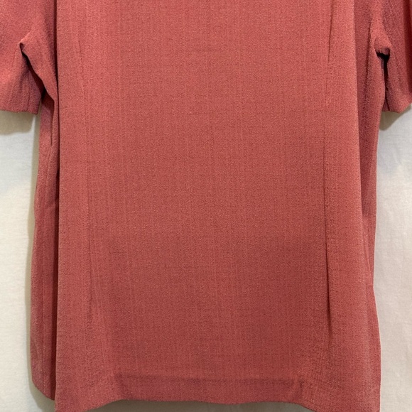 A-82 Alfred Dunner PLUS SIZE 14 Pink Short‎ Sleeve Button Down Blouse - Picture 8 of 16